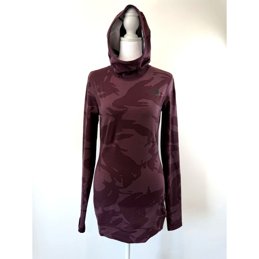 The North Face Burgundy Camo Performance Hoodie Women's XS
